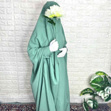 Emerald Jilbab With Cuff Sleeves