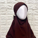 Kids elastic sleeves two piece jilbab with pant