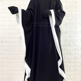 Black Kaftan Abaya With Border