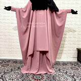 Pastel Pink Butterfly Abaya