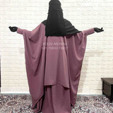Dusty Mauve Butterfly Abaya