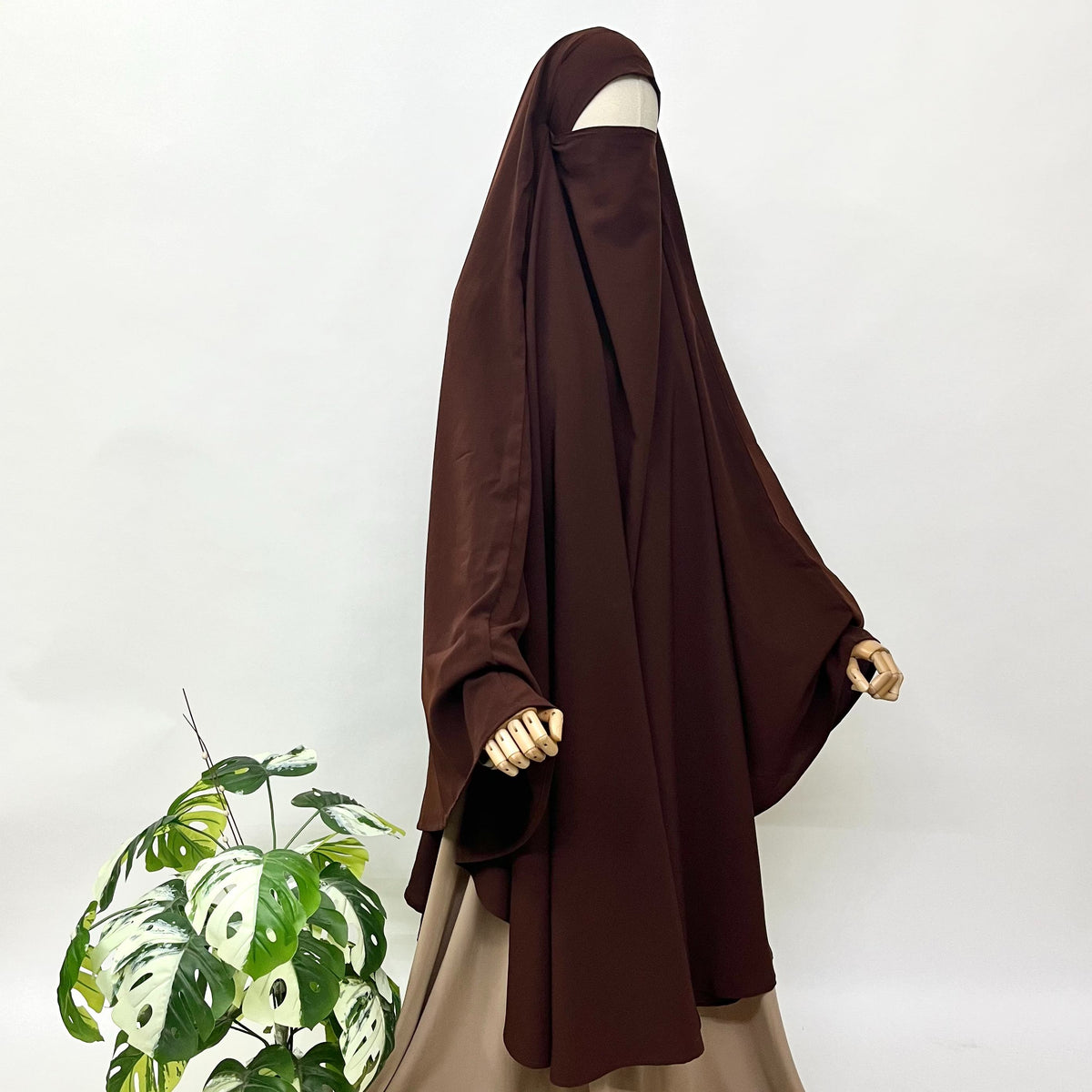 Brown Awrah Khimar