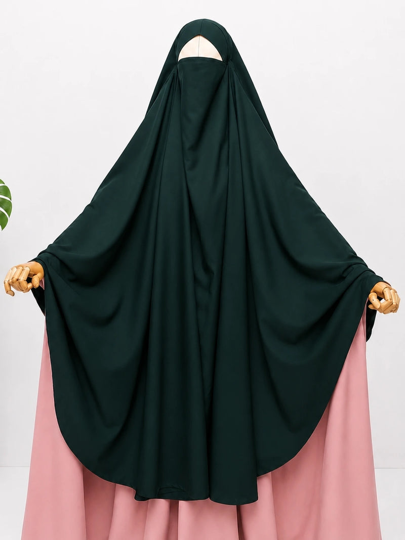 Hunter Green Awrah Khimar