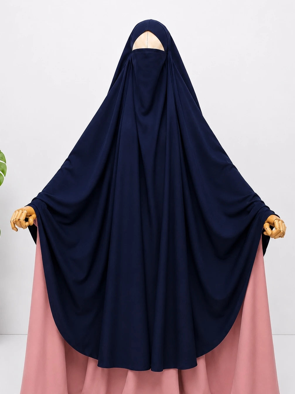 Navy Blue Awrah Khimar