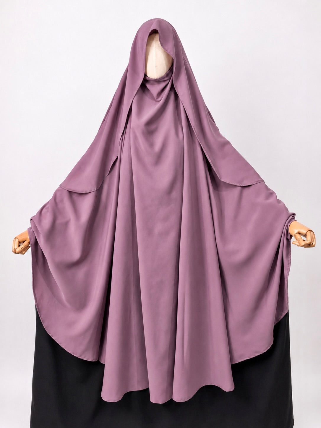 Dusty Mauve Awrah Khimar With Flap