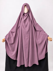 Dusty Mauve Awrah Khimar With Flap