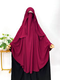 Maroon Awrah Khimar With Flap
