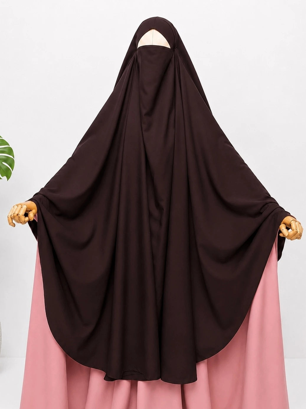 Brown Awrah Khimar