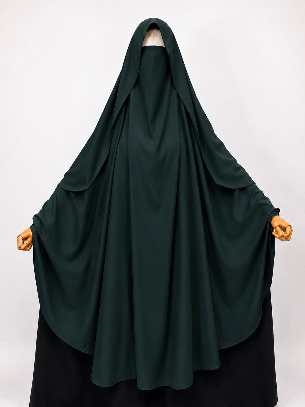 Hunter Green Awrah Khimar With Flap