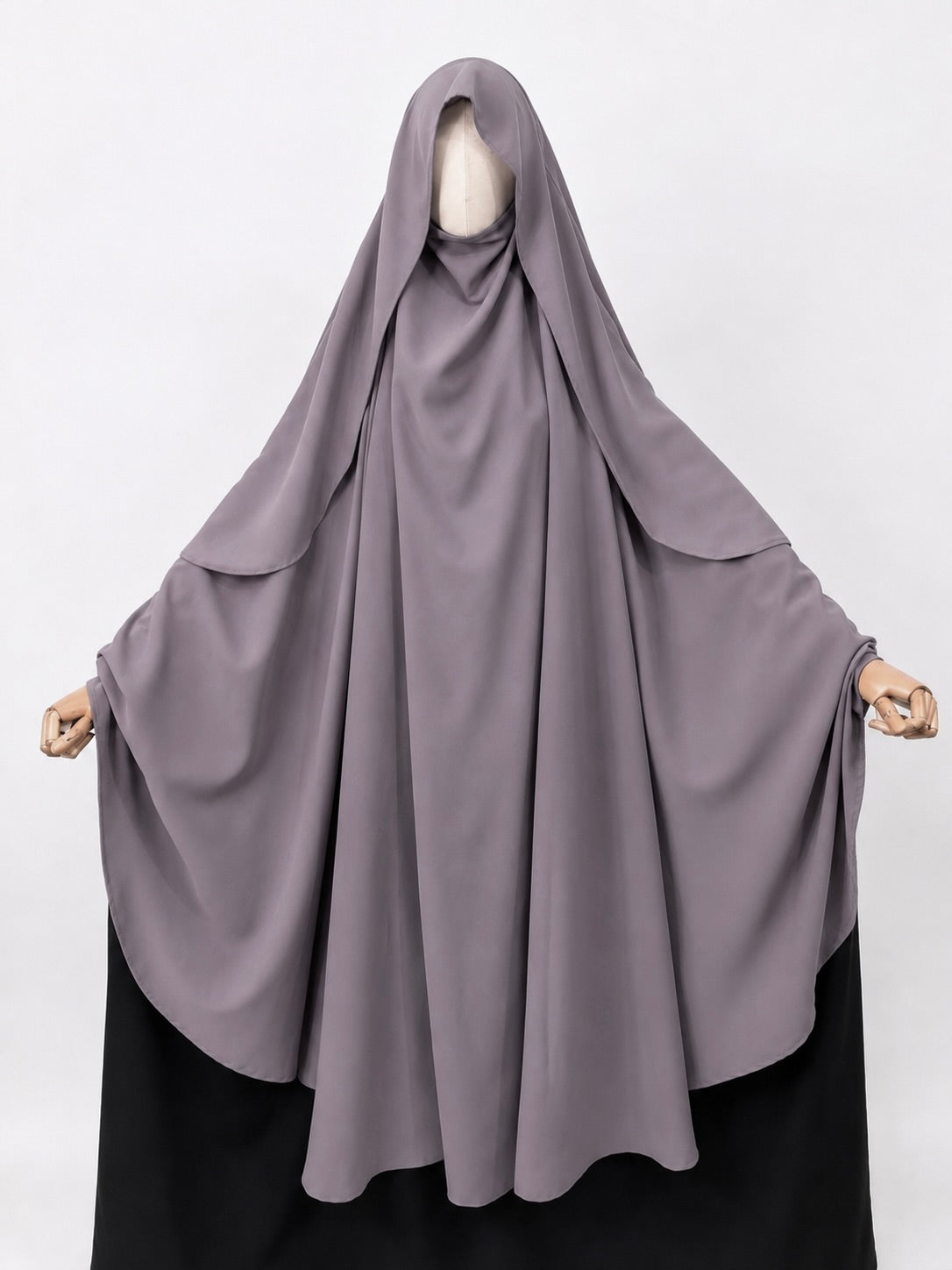 Lavender Awrah Khimar With Flap