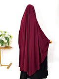 Maroon Awrah Khimar With Flap