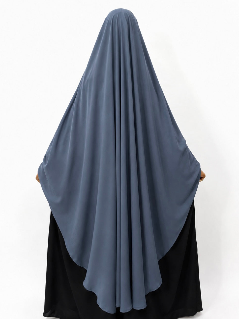 Gray Awrah Khimar With Flap