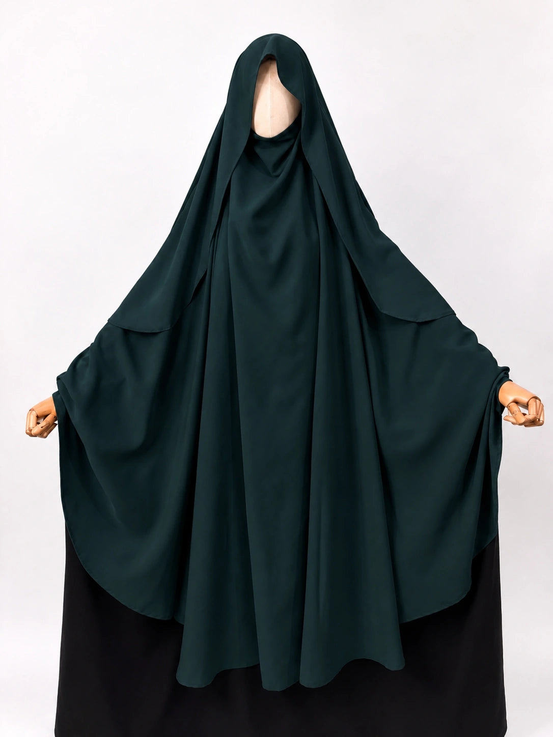 Hunter Green Awrah Khimar With Flap