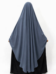 Gray Awrah Khimar With Flap
