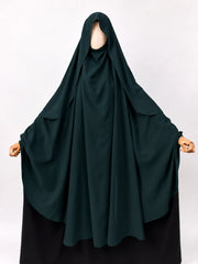 Hunter Green Awrah Khimar With Flap