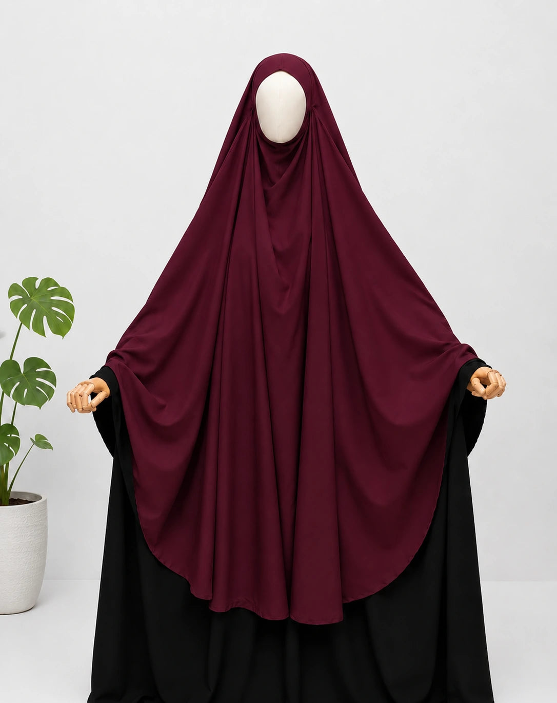 Maroon Awrah Khimar