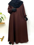 Basic Abaya With Elastic Sleeves
