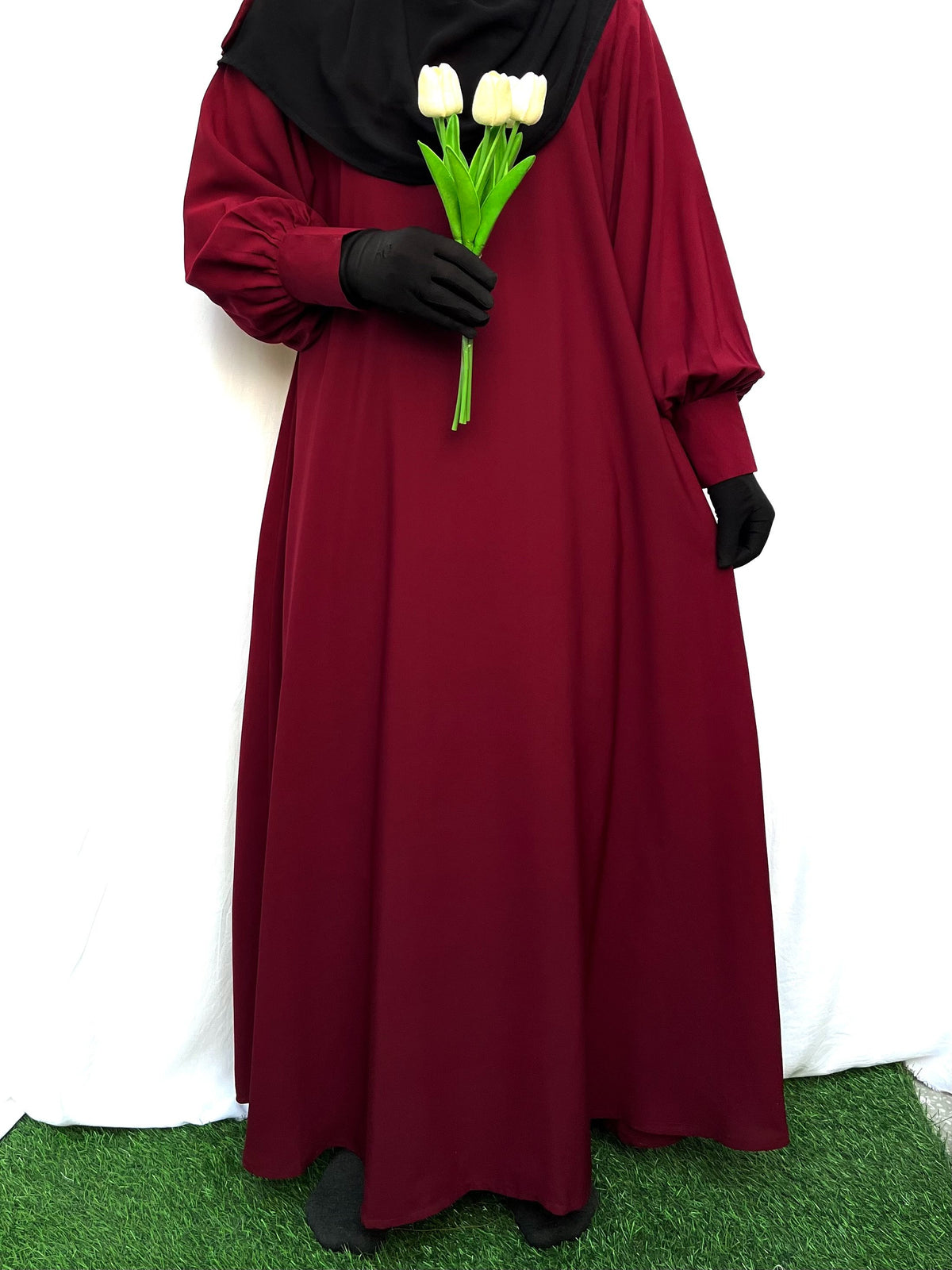 Basic Abaya With Cuff Sleeves