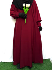 Basic Abaya With Cuff Sleeves