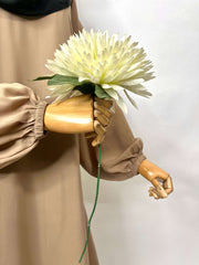 Basic Abaya With Elastic Sleeves