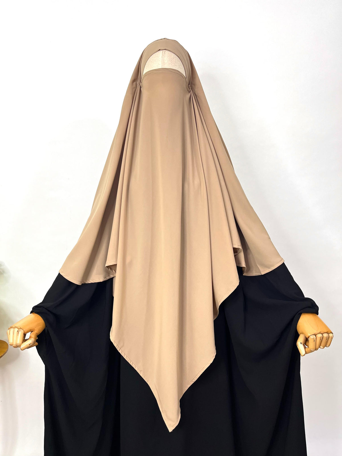 Beige Diamond Khimar