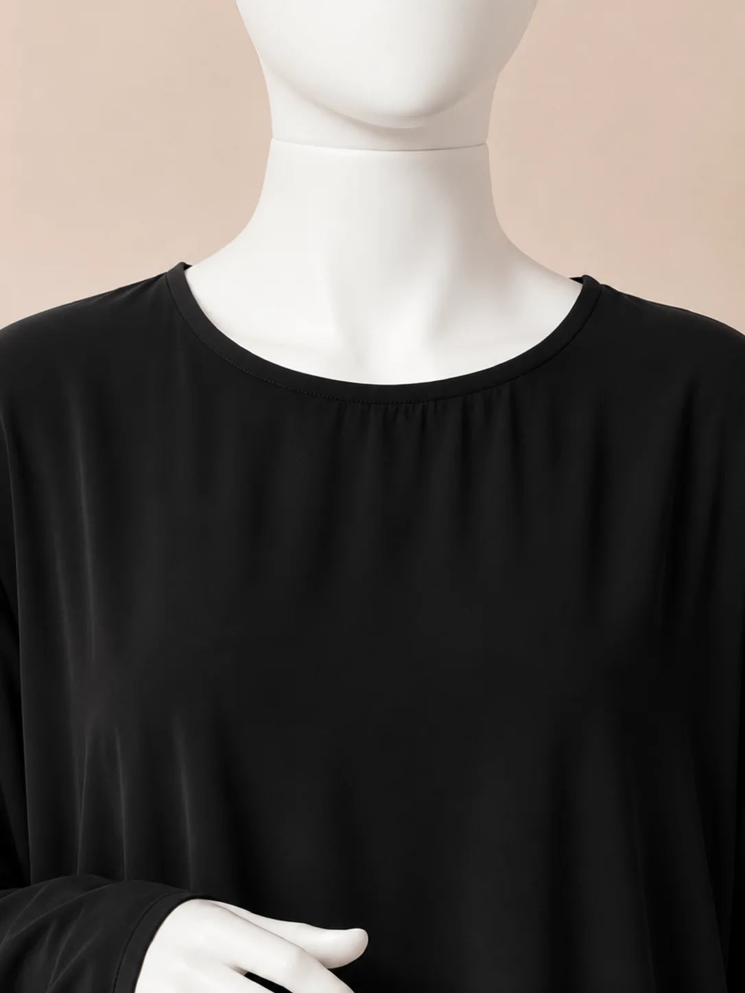 Black Two Pc Jilbab With Skirt