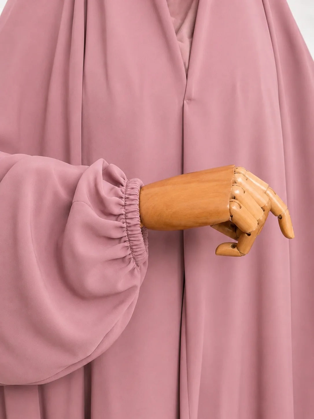 Pastel Pink Irani Chadar With Sleeves