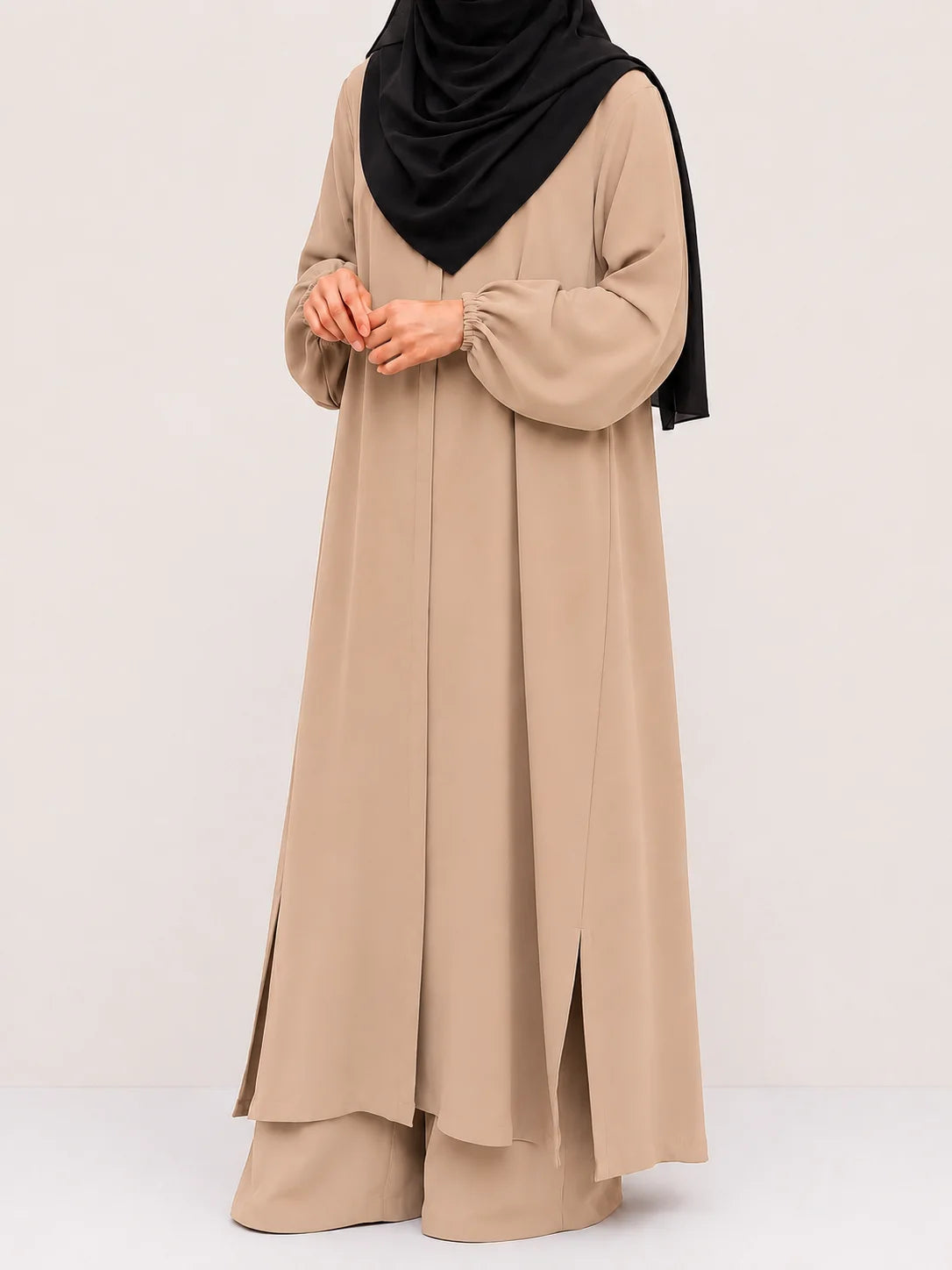Beige Zara Long Co-Ord Set