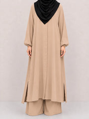 Beige Zara Long Co-Ord Set