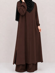 Brown Zara Long Co-Ord Set