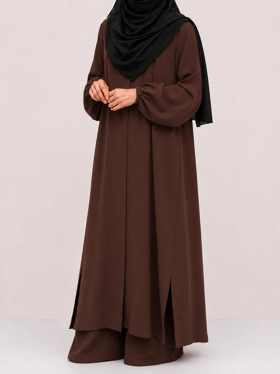Brown Zara Long Co-Ord Set