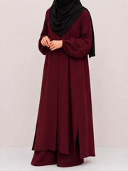 Maroon Zara Long Co-Ord Set
