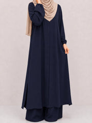 Navy Blue Zara Long Co-Ord Set