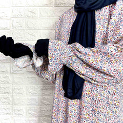 A-Line Abaya With Flower Sleeves