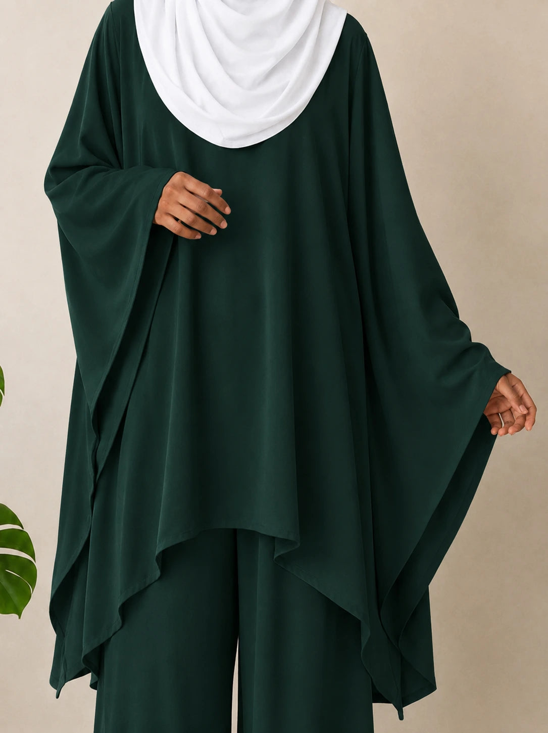 Hunter Green Aura Co-Ord Set With Pant