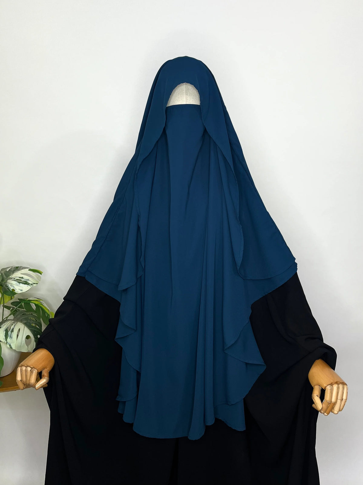 Crystal Blue Flap Round Khimar