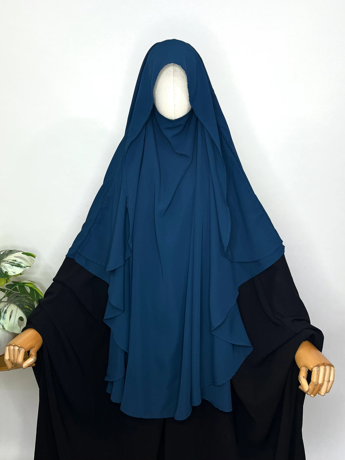 Crystal Blue Flap Round Khimar