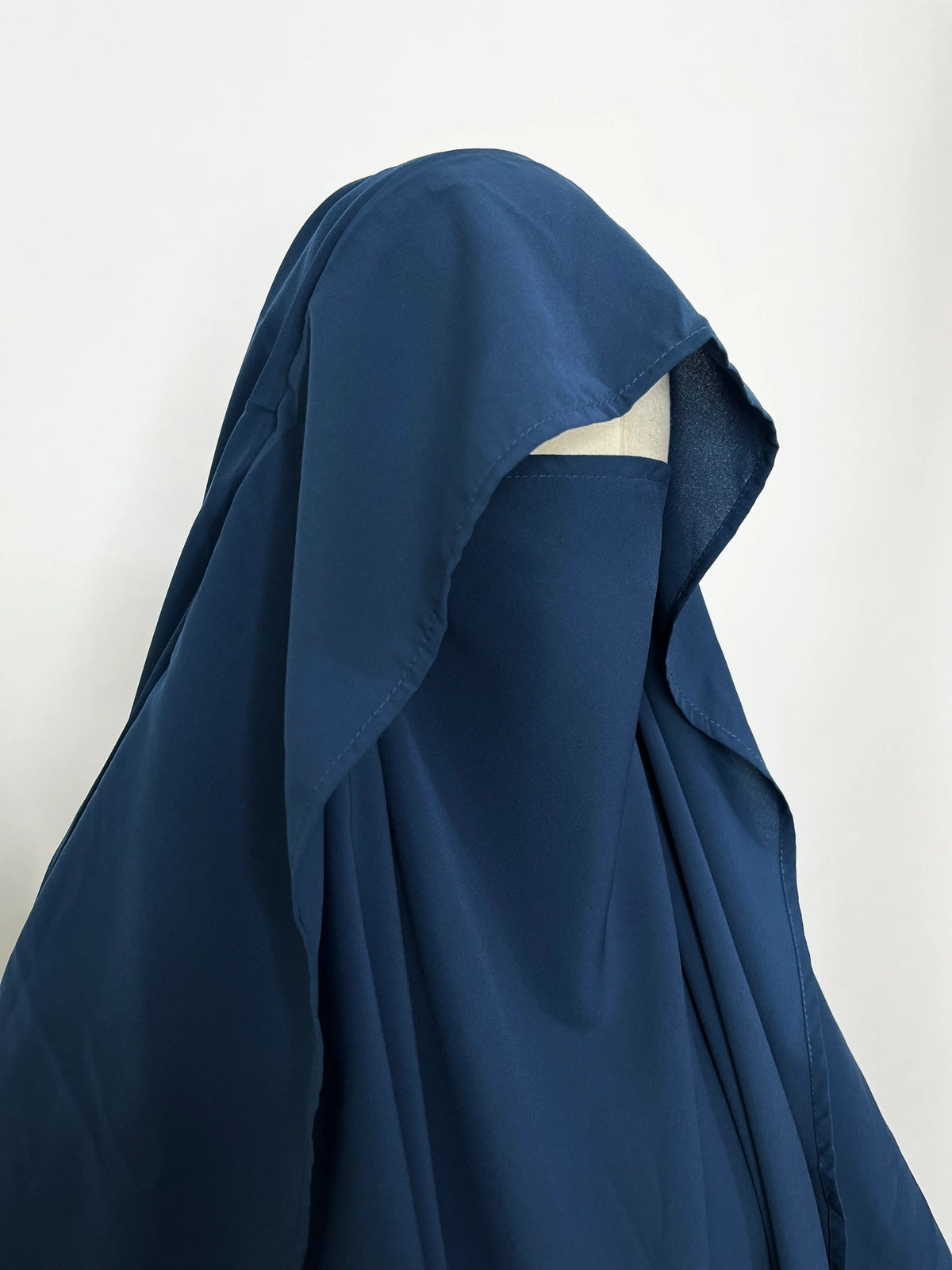 Crystal Blue Flap Round Khimar