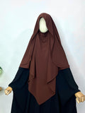 Brown Flap Diamond Khimar