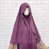 Dusty Mauve Flap Round Khimar