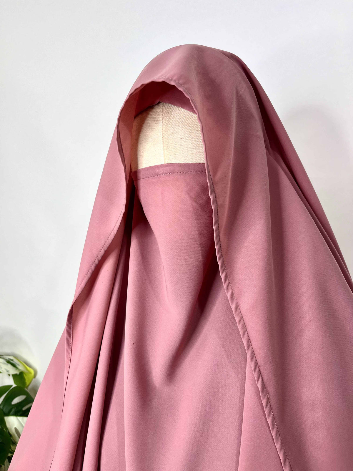 Pastel Pink Flap Diamond Khimar
