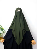 Olive Flap Diamond Khimar