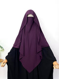 Plum Flap Diamond Khimar