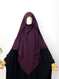 Plum Flap Diamond Khimar