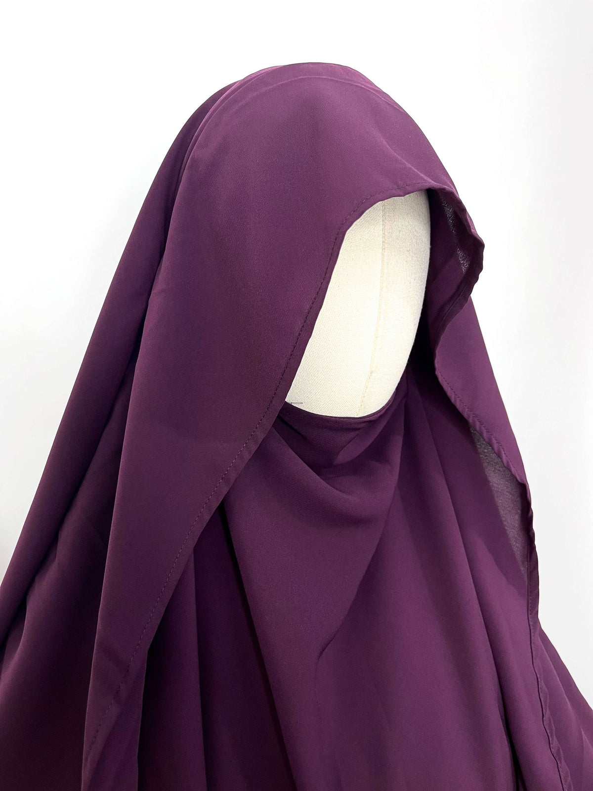 Plum Flap Diamond Khimar