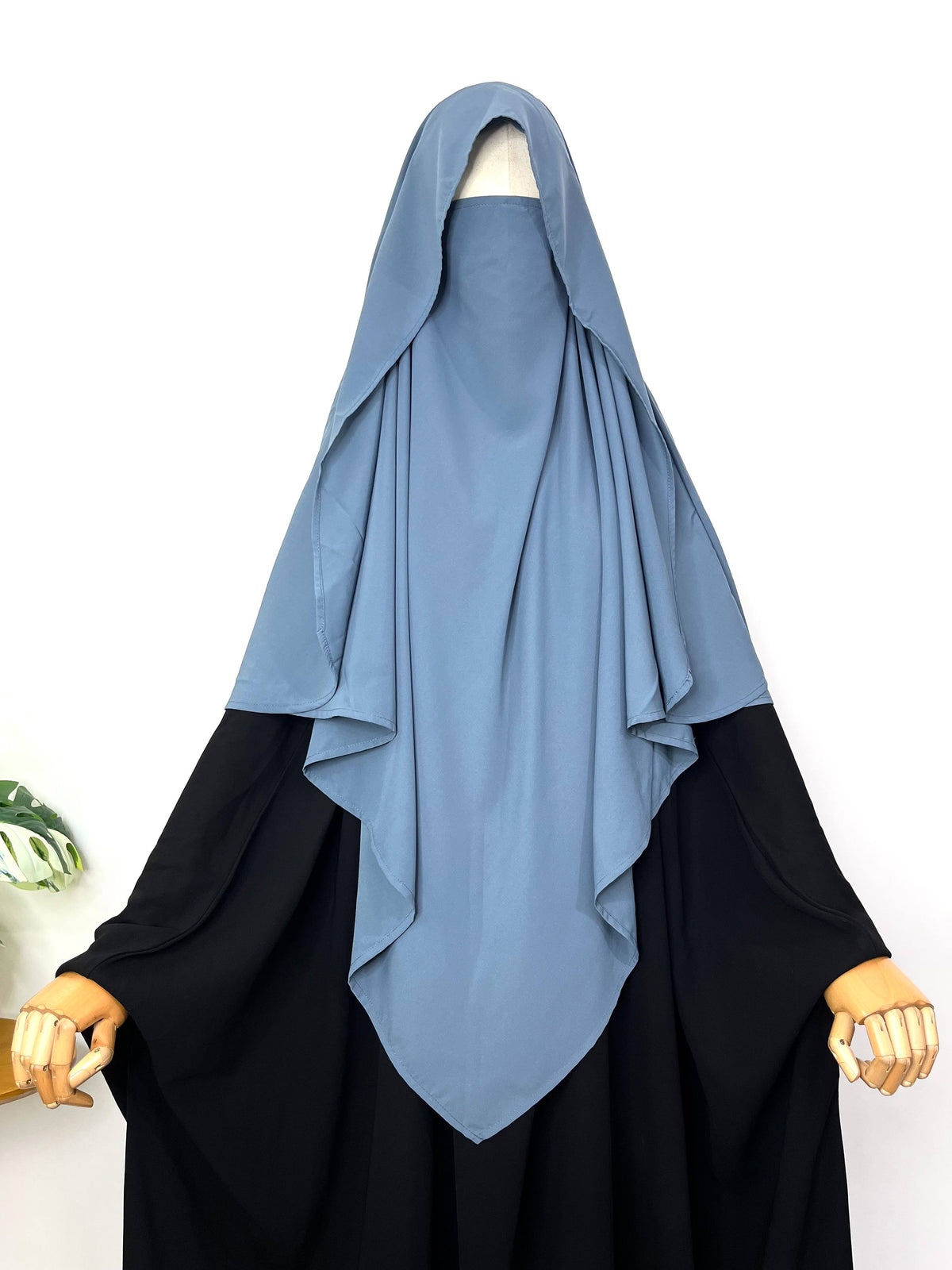 Grey Flap Diamond Khimar