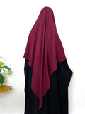 Maroon Flap Diamond Khimar