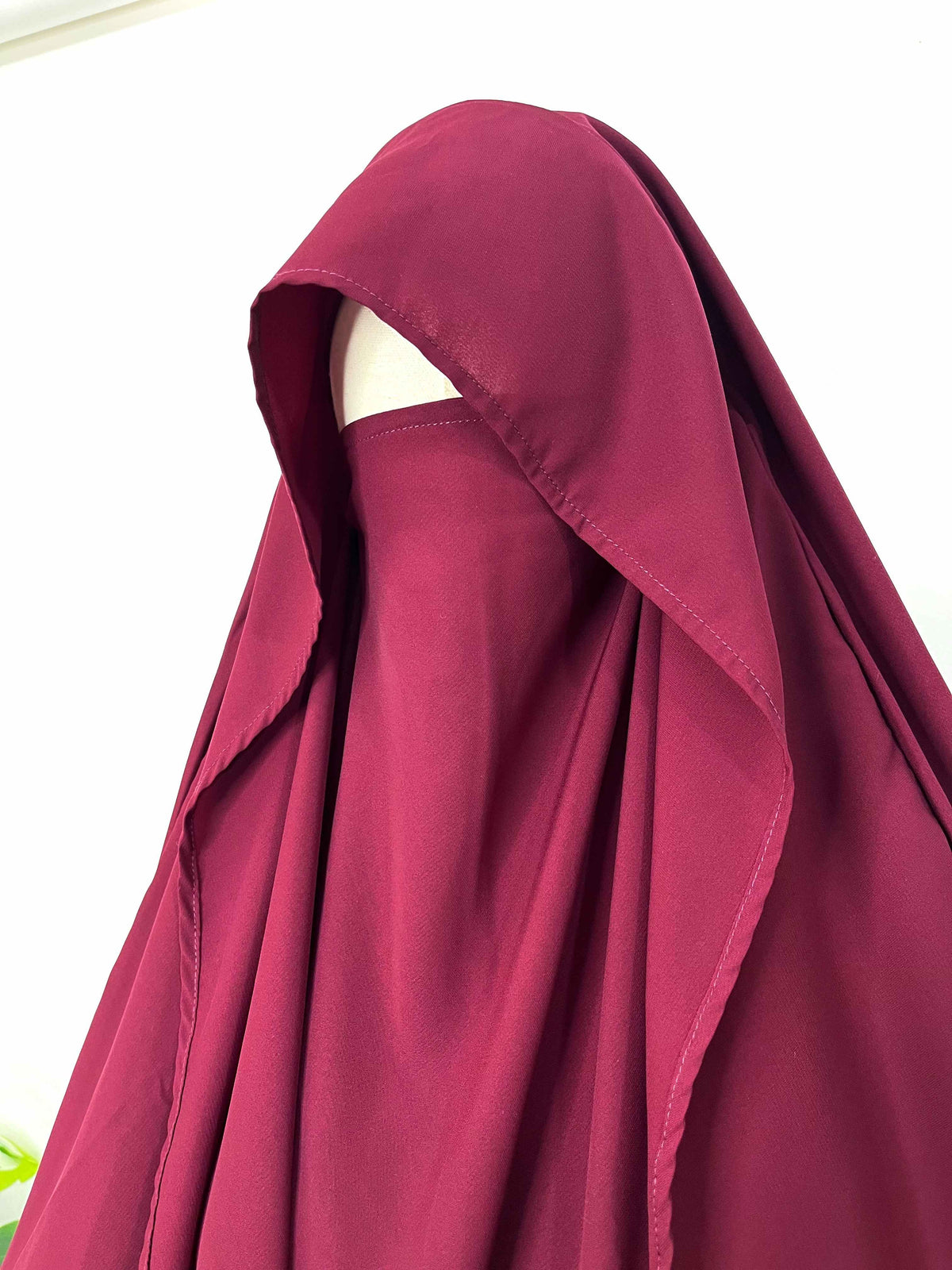 Maroon Flap Diamond Khimar