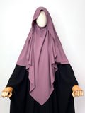 Dusty Mauve Flap Diamond Khimar