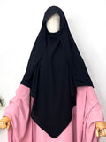 Black Flap Diamond Khimar